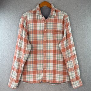 Faherty Reversible Double Cloth Flannel Chambray Long Sleeve Button Up Men M/L